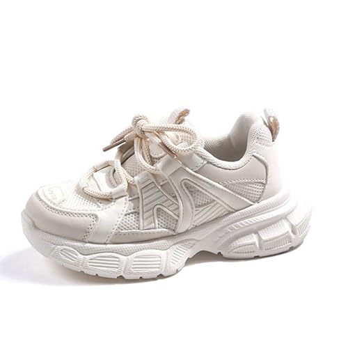 IWIHMIV Girls' Athletic Shoes Kids Slip On Shoes Lace up Sneakers Lightweight Walking Shoes for Boys2