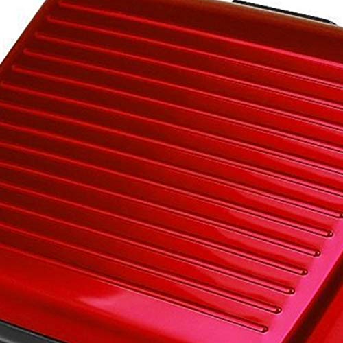 Preisvergleich Produktbild wasserdichte Aluminiumlegierung Männer Frauen Visitenkarten Inhaber Kreditkarte Unisex ID-Karten Inhaber Brieftasche Geldbörse - Rot