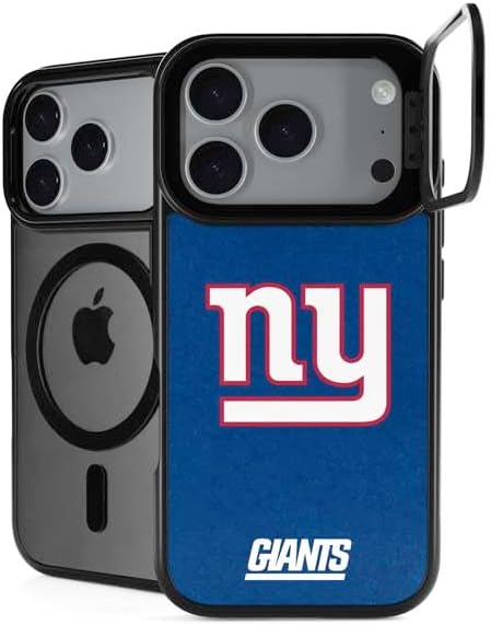 Skinit Kickstand Phone Case Compatible with iPhone 17 Pro Max - Officially Licensed NFL New York Giants Distressed Design