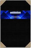 15 Black Linen 80# Cover Paper Sheets - 11' X 17' (11X17 Inches) Tabloid|Ledger|Booklet Size - Card Weight - Deep Dye, Fine Linen Textured Finish - Quality Cardstock