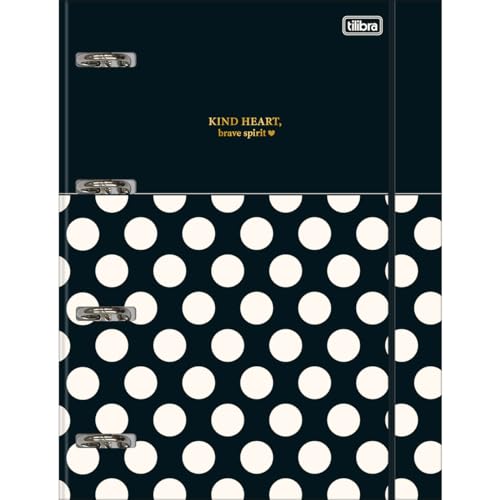 Tilibra - Caderno Argolado Cartonado Universitário com Elástico, West Village, 230472, 20x27.5cm, 80