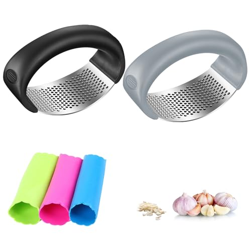 5PCS Garlic Crusher,Stainless Steel Garlic Crusher Presser,Garlic Press Rocker, Five Colors Garlic Peeler,Garlic Press Crusher,Garlic Grater for Chopped Vegetables Uses(Five Colors) 5PCS Garlic Crusher,Stainless Steel Garlic Crusher Presser,Garlic Press Rocker, Five Colors Garlic Peeler,Garlic Press Crusher,Garlic Grater for Chopped Vegetables Uses(Five Colors)