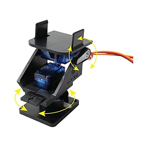 Mini Pan/Tilt Camera Platform Anti-Vibration Camera Mount w/ 2 Servos Aircraft FPV Cover