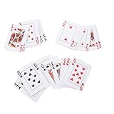 ARTSEWPLY 点字学習用コンパクトトランプ 視覚障がい者支援カード 家族で楽しむ多用途ゲーム補助具