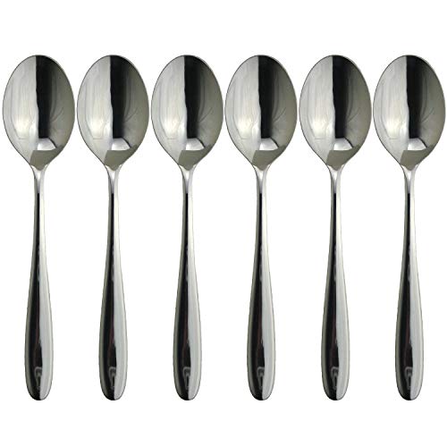Nagao Stella Stainless Steel Dinner Spoon, Set of 6, Made in Japan
