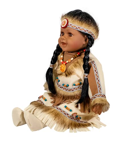 22" Collectible Native American (Indian) Vinyl Doll - Vm221132 (Tara) #TOP1