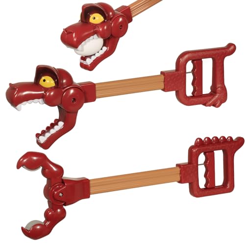 Duseu 2 PCS Dinosaur Grabber Toy Dino Grabber Claw for Kids 16.9 Inch