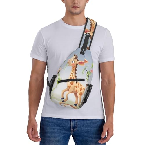 Bolso bandolera cruzado para hombre negro miniatura 7