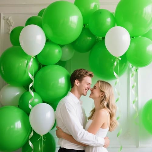 Image of 32 Pack 18 Inch Light Green Latex Balloons - Organic Baby Shower, Spa Party & Spring Decor