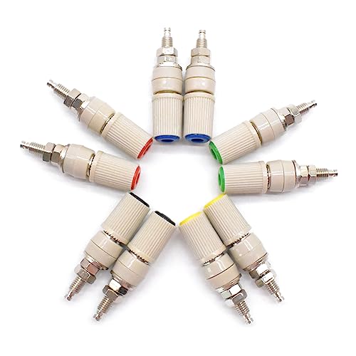 Conector Banana Hembra 4mm 10 Piezas 5 Colores Pack