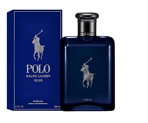 Image of RALPH LAUREN FRAGRANCES - Polo Blue - Parfum - Men's Cologne - Aquatic & Fresh - With Citrus, Oakwood, and Vetiver - Intense Fragrance