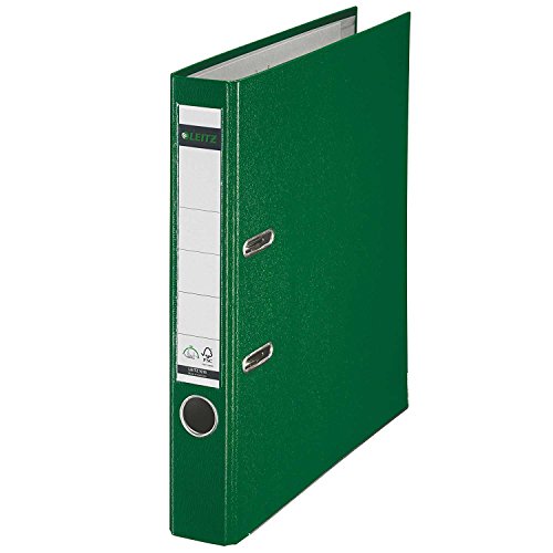 Leitz Registratore 180° In Plastica - F.To Commerciale Dorso 5,2 Cm - Verde - 10155055