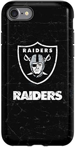 Skinit Pro Phone Case Compatible with iPhone SE (2nd & 3rd Gen) - Officially Licensed NFL Las Vegas Raiders Distressed Design