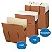 Smead Secure Pocket with Easy Grip, Straight-Cut Tab, 5-1/4" Expansion, Letter Size, Redrope, 10 per Box (73222)