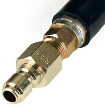 Miniatura 3 de 4000 PSI x 3/8" x 100' Manguera de lavado a presión negra de un solo cable con acopladores