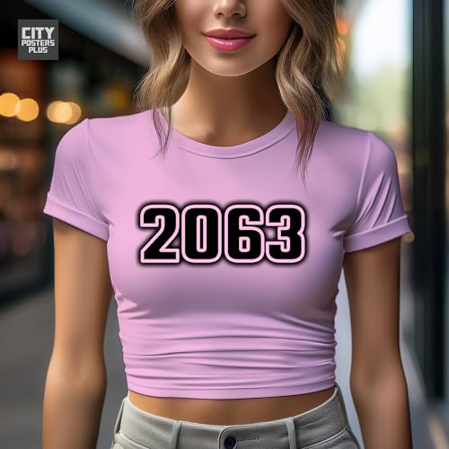 Crop top rose pâle 2063 pour femme - Haut court estival basique en coton