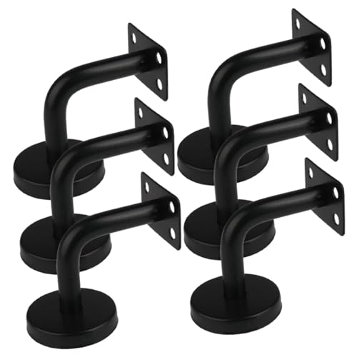 Soportes de barandilla de acero inoxidable paquete de 6 para pasamanos de escalera de pared