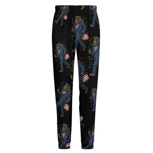 Sasquatch Bigfoot For Presidents Breathable Mens Pajama Pants Lounge Sleep PJ Bottoms Sleepwear Jogger4