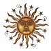 LIFFY 24" Sun Metal Wall Art Outdoor Decor - 3D Sun Face Metal Wall Sculpture - Hanging Decoration Gift Ideal for Home Accent, Bedroom, Garden, Patio, Farmhouse - Lively and Vibrant