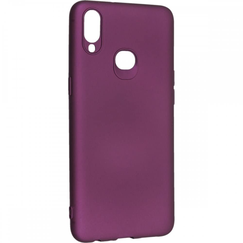 Nevarium Dtech Samsung Galaxy A10S Uyumlu Kılıf Yumuşak Dokulu Silikon Mürdüm