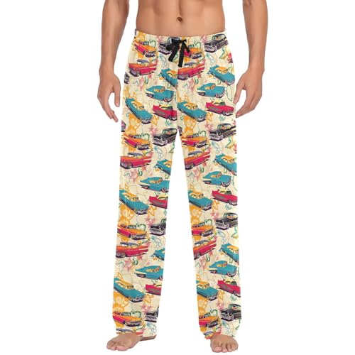 Men's Pajama Pants with Pockets,Cotton Sleep Lounge Pant Men Pajama Bottoms2