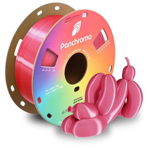 Image of Polymaker Panchroma Silk PLA Filament 1.75mm for 3D Printing, 1kg, Rose