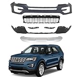 Top 10 Best Ford Explorer Front Bumper Reviews & Comparison 1 Front Bumper Cover Set without Sensor Hole Compatible with 2016-2017 Ford Explorer New Front Bumper Cover of Accessory Replacement FB5Z-17D957-APTM FB5Z-17D957-DAPTM FB5Z-17E814-B