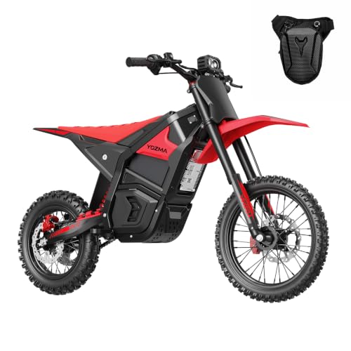 Image of Yozma IN10 Off-Road Electric Mini Dirt Bike for Teens & Adults, 2600W Electric-Motorcycle with 1123.2AH Removable Battery Ebike, Dual Hydraulic Brakes and Suspensions Mountain E Dirt Bike
