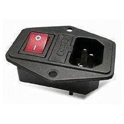 RetroArcade.us Arcade Cabinet Switched Power Socket with Switch and 5 amp Fuse Jamma Cover