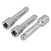 Aexit 50mm Length Hand Operated Tools 1/4-inch Square Chrome Vanadium Steel Driver Socket Adapter 3pcs Model:71as29qo143