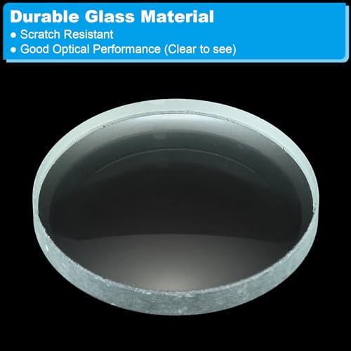 Image of PATIKIL 6 inch (150mm) Focal Length Double Concave Lens, 3 Pack 50mm Diameter 6mm Height Glass Optically Polished Round Edges Lens for Physics Experiment, Clear
