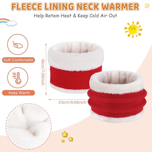 Image of Toddler Kids Winter Hat Scarf Gloves Set Cold Weather Beanie Hats Fleece Neck Warmer for 4 5 6 7 8 Year Old Boys Girls Gifts