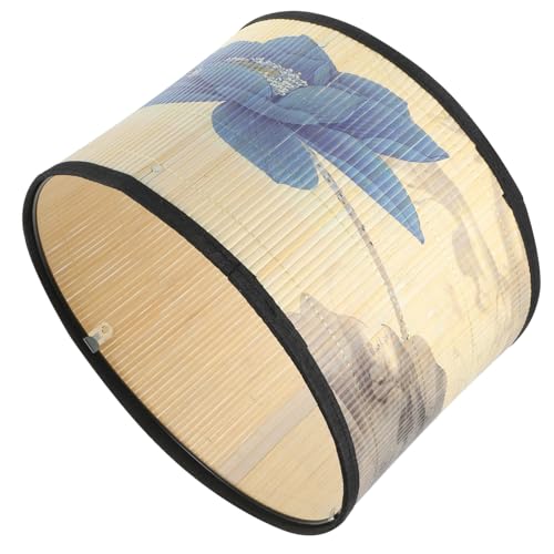 Pantalla de lámpara Ink Lotus de estilo antiguo para decoración