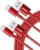 Cable Anker USB A a USB C, cable USB a USB C (2 paquetes, 6 pies, rojo) | Para iPhone 17, Samsung Galaxy S10/S10+, LG V30, Beats Fit Pro y más 2