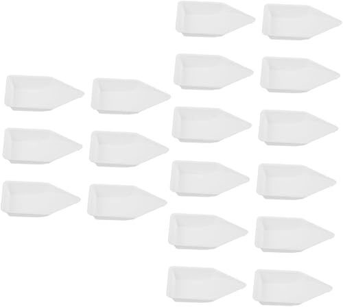 GLEAVI Bandeja de pesaje para barcos de pesaje, 30 unidades, bandeja cuadrada para servir, kits de prueba de agua, botella de pesaje, pesaje de