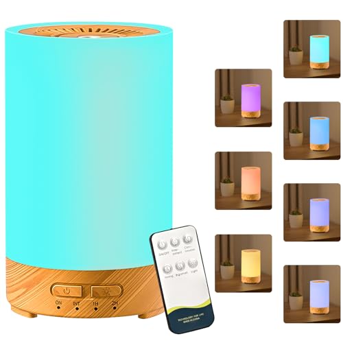 Diffusore di Oli Essenziali, 150ml, Umidificatore Ultrasuoni con Telecomando/7 LED
