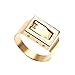 TIREOW 2019 Mode Elegant Selbstverteidigung Ring Multifunktionale Mini Finger Schmuck für Frauen Mädchen (Gold)