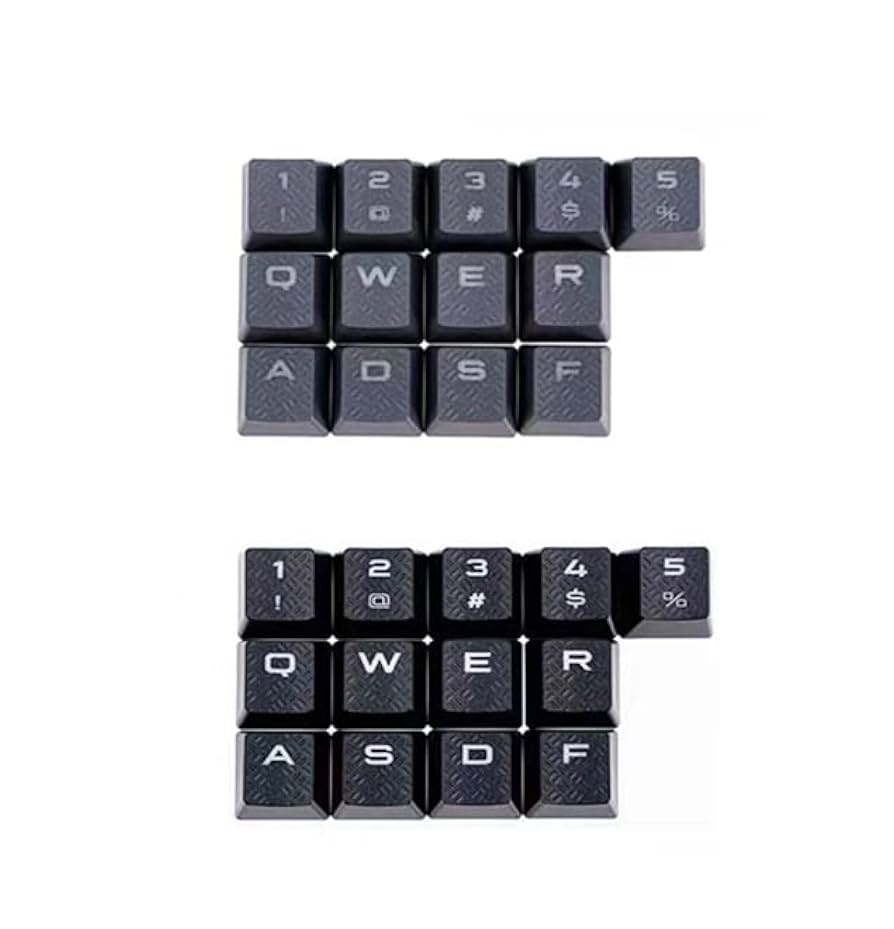 Amazon | 13キーポジション:12345 QWER ASDF 光透過キーキャップ