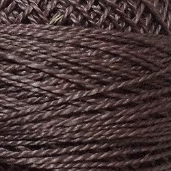 Image of Valdani Pearl Cotton Thread Sz 12 | Single Ball - Hand-Dyed Embroidery Thread - Solid - 8103 - Withered Mulberry Dark | 110 Yds /Ball