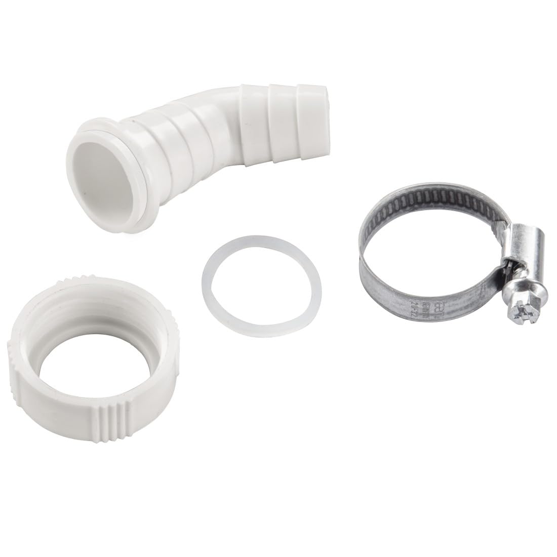 Xavax Siphonanschluss für Ablaufschläuche (zum Anschluss von Ablaufschläuchen von Waschmaschine oder Spülmaschine am Siphon, passend für Innendurchmesser 20mm, mit Schlauchschelle 20-32mm)