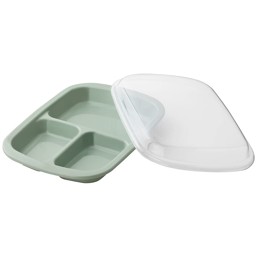 アンドエヌイー(&NE) NKM-187-GR - Plato de almuerzo, polipropileno, color verde