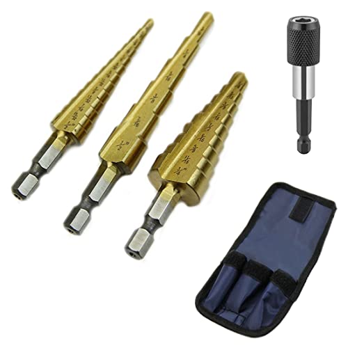 Titanium Step Drill Bit Set