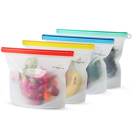Homelux Theory Reusable Silicone Food Storage Bags Silicone Bags Reusable Bags Silicone Silicone