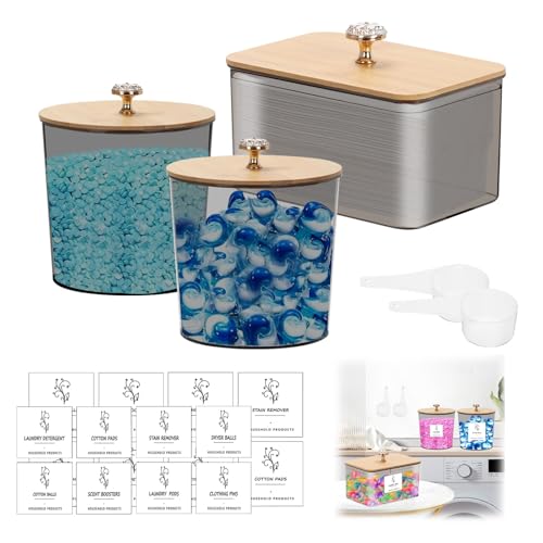 Lista de Lavasecadoras Zerodis - 5 favoritos. 42 3PCS Contenedor y Secador de Cápsulas de Lavandería, Organizador de Detergente con Tapa, Etiqueta y Cuchara, Organizador de Tabletas de Limpieza en Seco Para Detergente, Gel de...