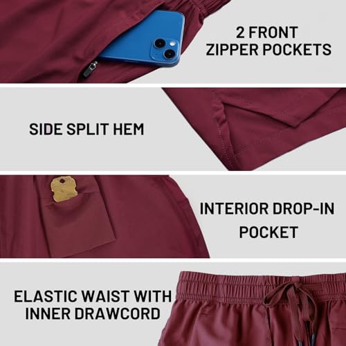 Image of MIER Men's Workout Running Shorts Lightweight Active 5 Inches Shorts with Pockets, Quick Dry, Breathable