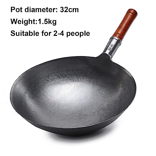 Wok de Hierro Forjado Tradicional 12.5 Pulgadas miniatura 5