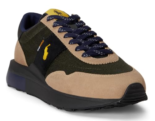 Image of POLO RALPH LAUREN Men's Train 89 Suede-Paneled Sneakers