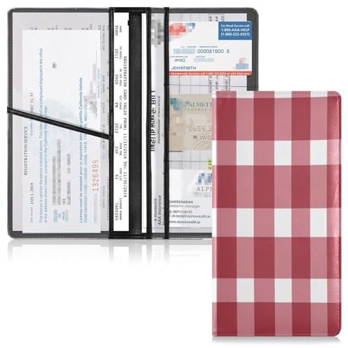 Organizador de documentos para auto cuero miniatura 2