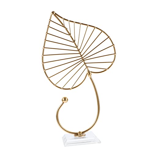 Décoration de table dorée en forme de feuille pour illuminer votre bureau ou un mariage