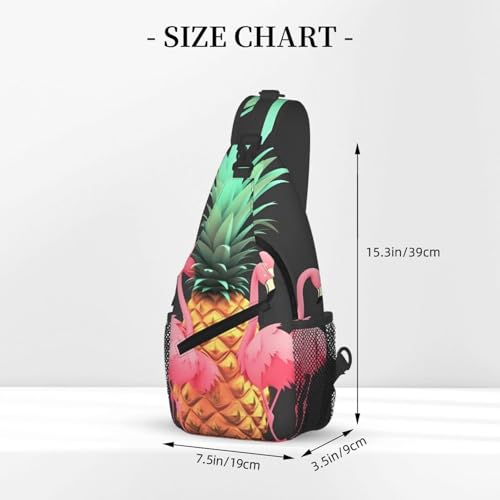 Bolso de pecho cruzado para hombre sling diagonal piña miniatura 3
